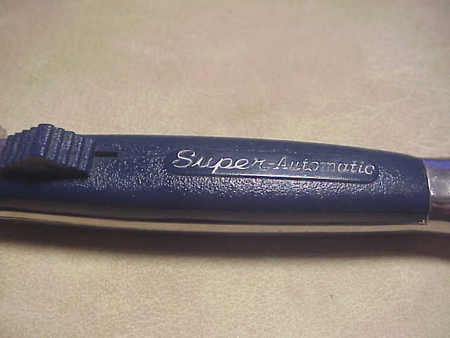 STAINLESS STEEL 21cm RARE Blue Super Automatic OTF DA vintage switchblade knife