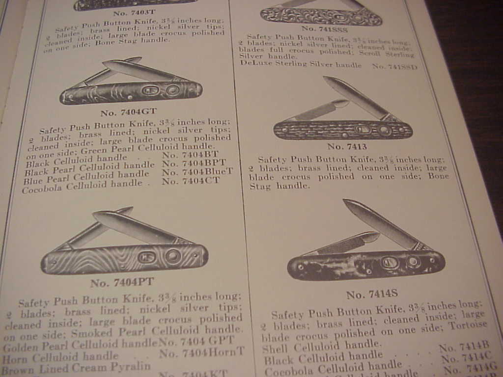 Schrade Pocket Knives Catalog E & Supplements reprint