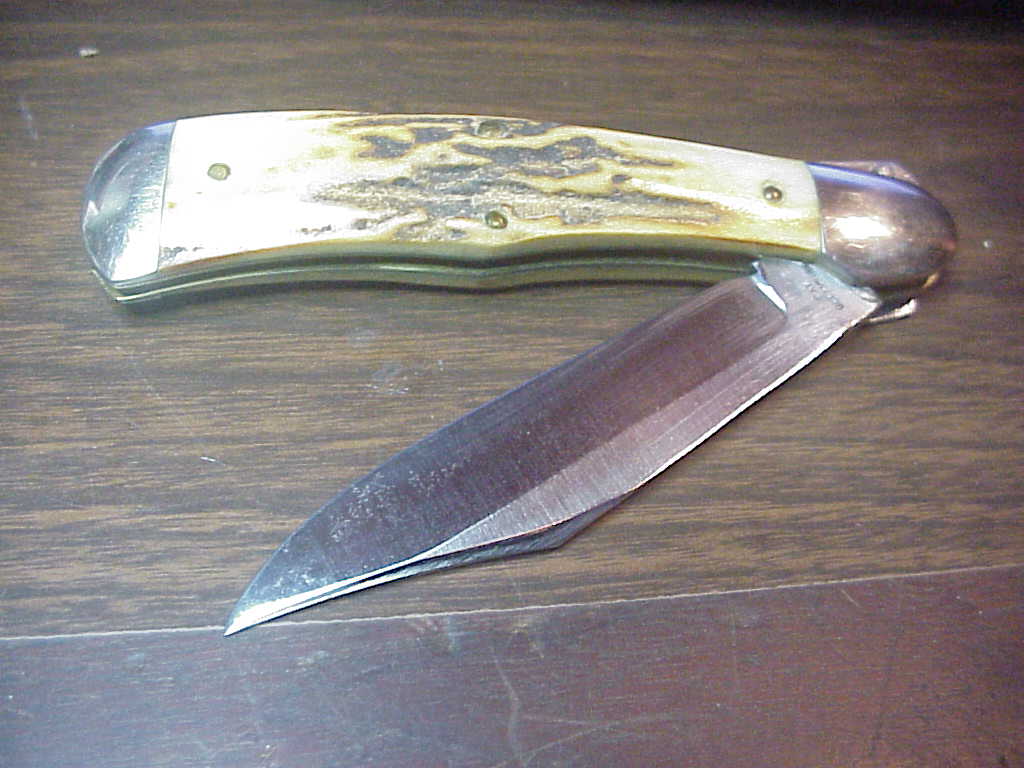 Aerial Jaeger Bros Vintage Stag automatic knife