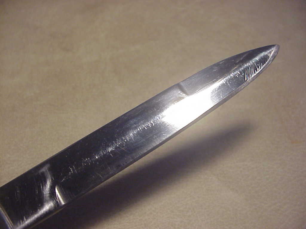 STAINLESS STEEL 22cm Japanese Late model Rizzuto w "peek shields" automatic knife