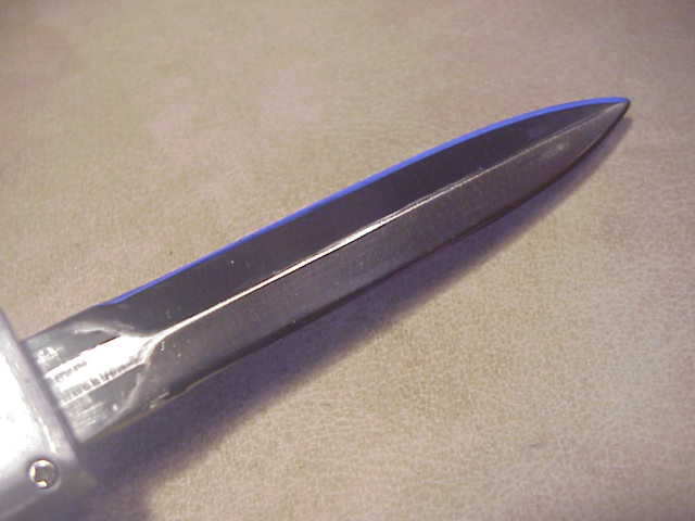 SOLINGEN GERMANY 21cm TOMB RAIDER OTF DA silver & black switchblade