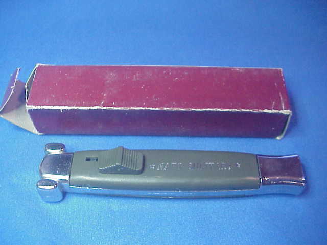 NATO MILITARY OTF 20cm STAINLESS ROSTFREI Green & Silver DA switchblade knife