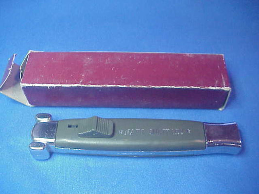 NATO MILITARY OTF 20cm STAINLESS ROSTFREI Green & Silver DA switchblade knife