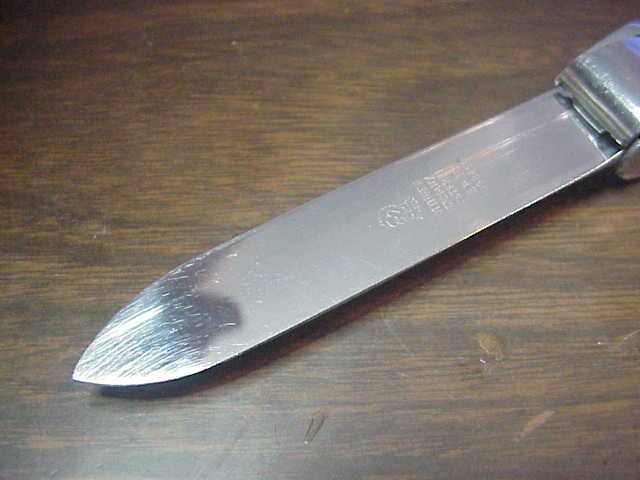 z OTHELLO SOLINGEN GERMANY ROSTFREI DBP. 1075010 19cm Gravity Knife
