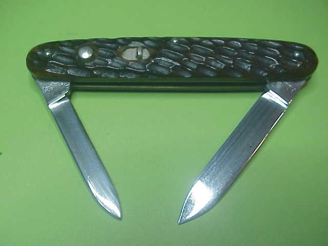 Remington R8063 Bone Double switchblade knife 1940s very nice