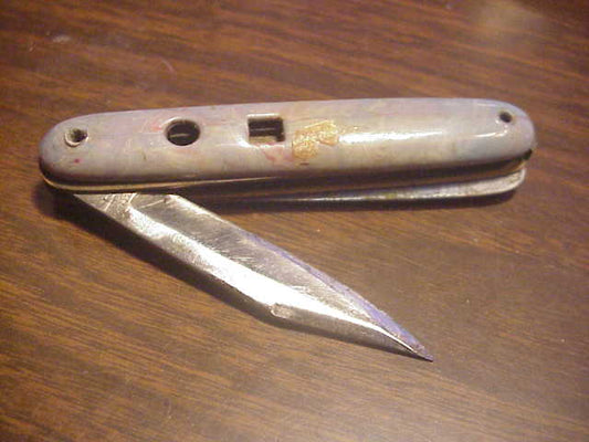 Parts knife Colonial Cigar Jack Light blue saber grind automatic knife