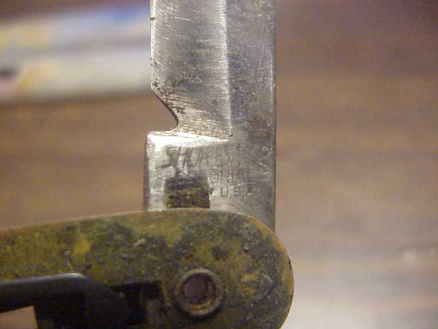 Parts knife Colonial Cigar Jack Light blue saber grind automatic knife