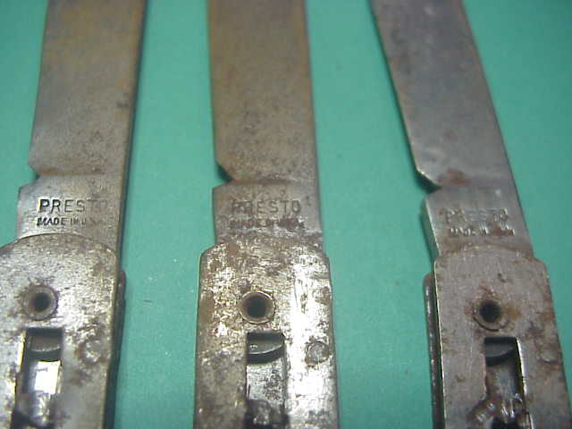 PRESTO Fishtail Steel Frame w Blade Factory reject from Schrade Factory auction