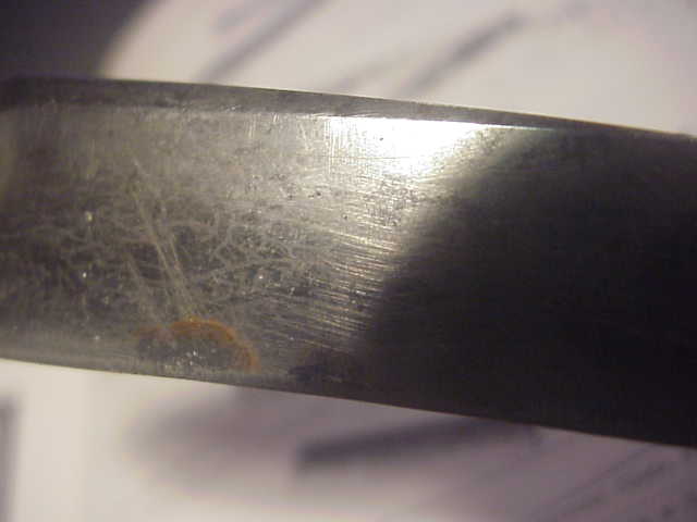Press Button Knife Co GUARDIAN Antique switchblade knife partial etch
