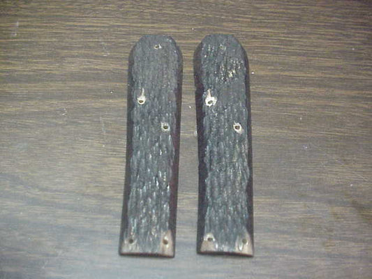 Original Jigged bone Scales from George Schrade Knife Co for Remington R2403 switchblade