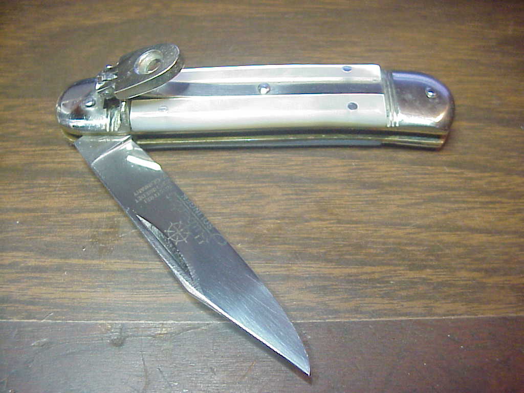 HUBERTUS 8cm West German Lever MOP automatic knife