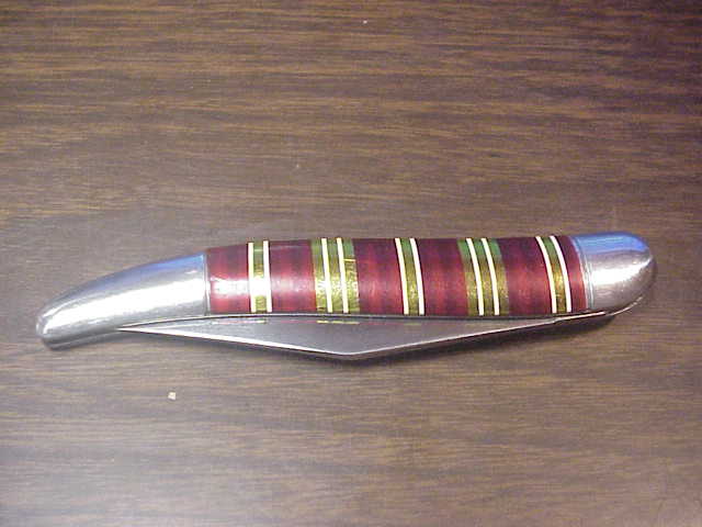 Hammer Brand Toothpick Candy Stripe 1950s vintage switchblade JM90PBC