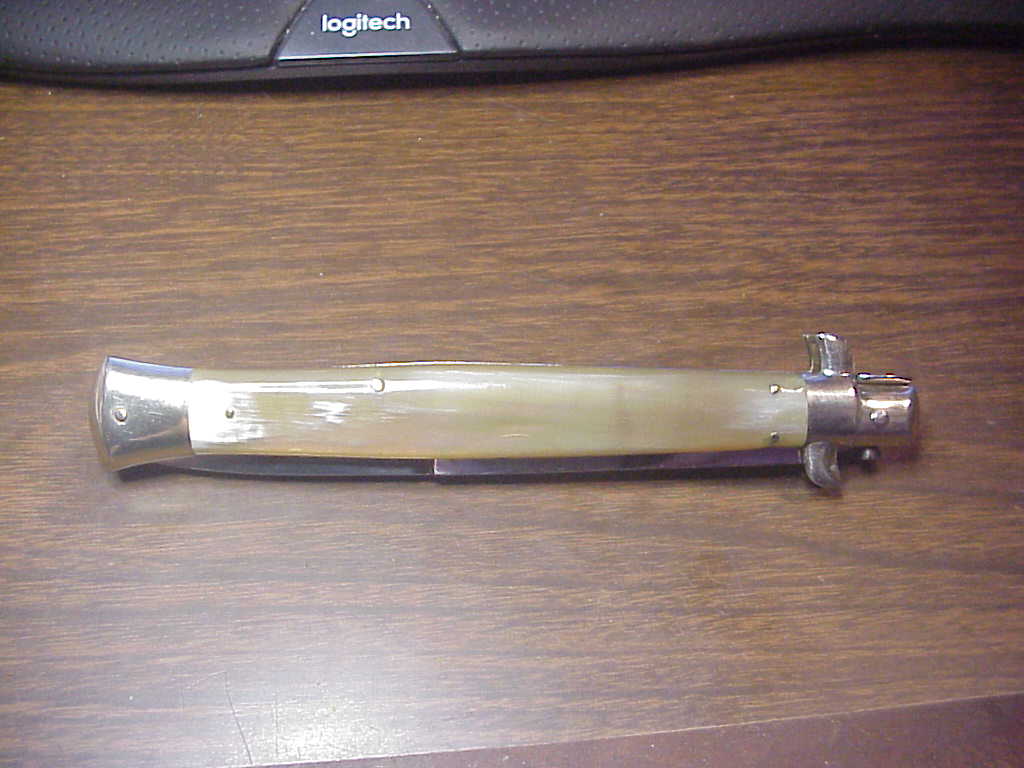 Z AGA CAMPOLIN 13 inch Picklock Honey Horn NOS automatic knife