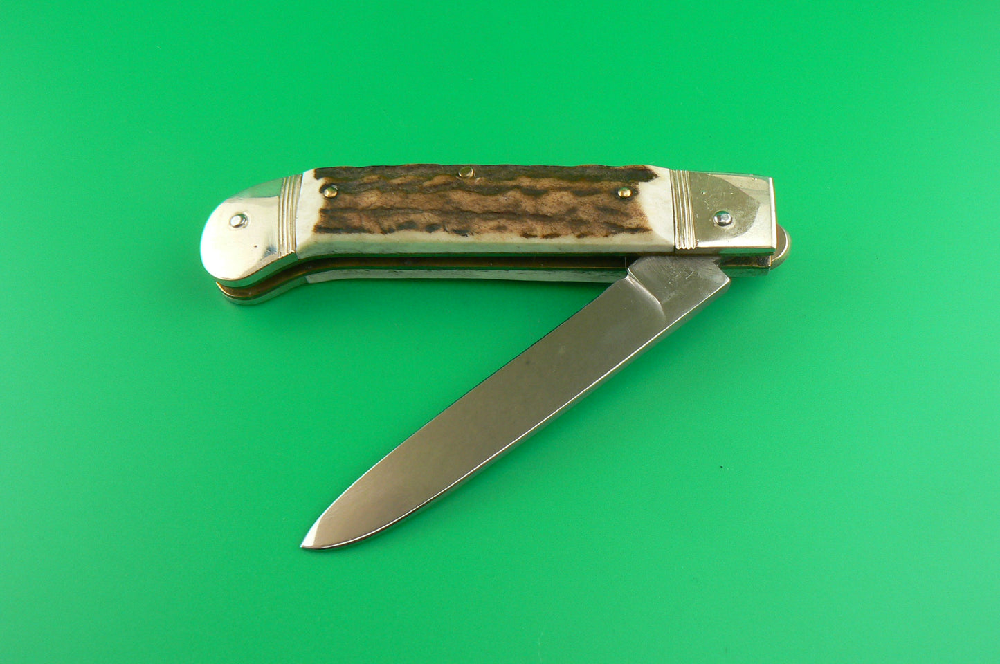 Hubertus SOLINGEN 10cm (closed) German Guardian style Stag automatic knife