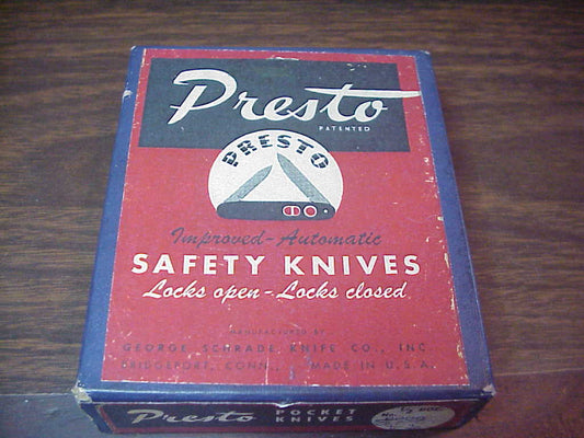 PRESTO Knife Box Reproduction for display purposes only