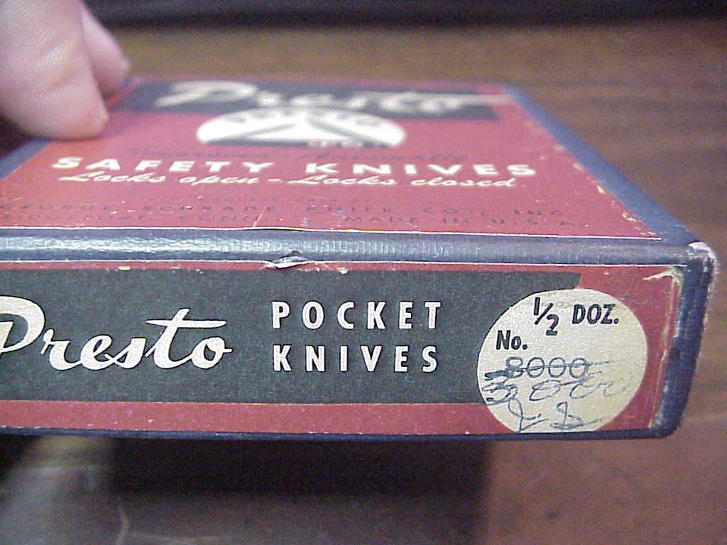 PRESTO Knife Box Reproduction for display purposes only